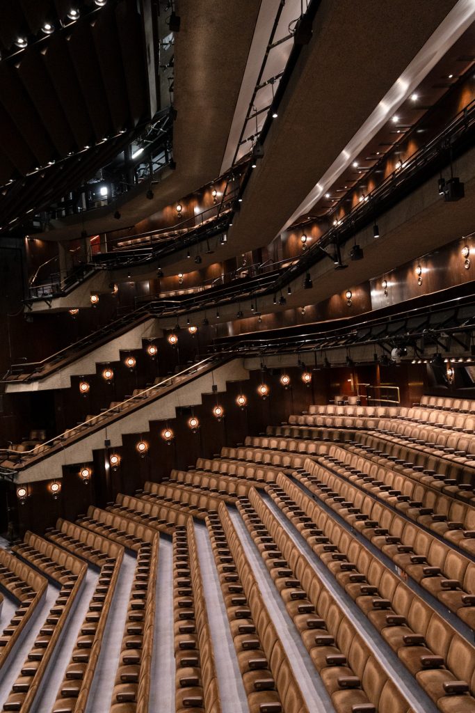 Barbican Theatre front rows